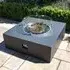 Square Outdoor Gas Fire Pit - Charcoal