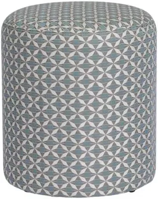 Sunbrella Outdoor Footstool - Mosaic Blue image