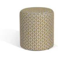 Sunbrella Outdoor Footstool - Mosaic Yellow