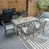Vancouver 6-Seater Garden Dining Set - Dove Grey