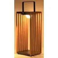Venus Large Solar Outdoor Light - Wood
