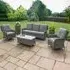 Victoria High Back 3-Seater Garden Sofa Set - Grey
