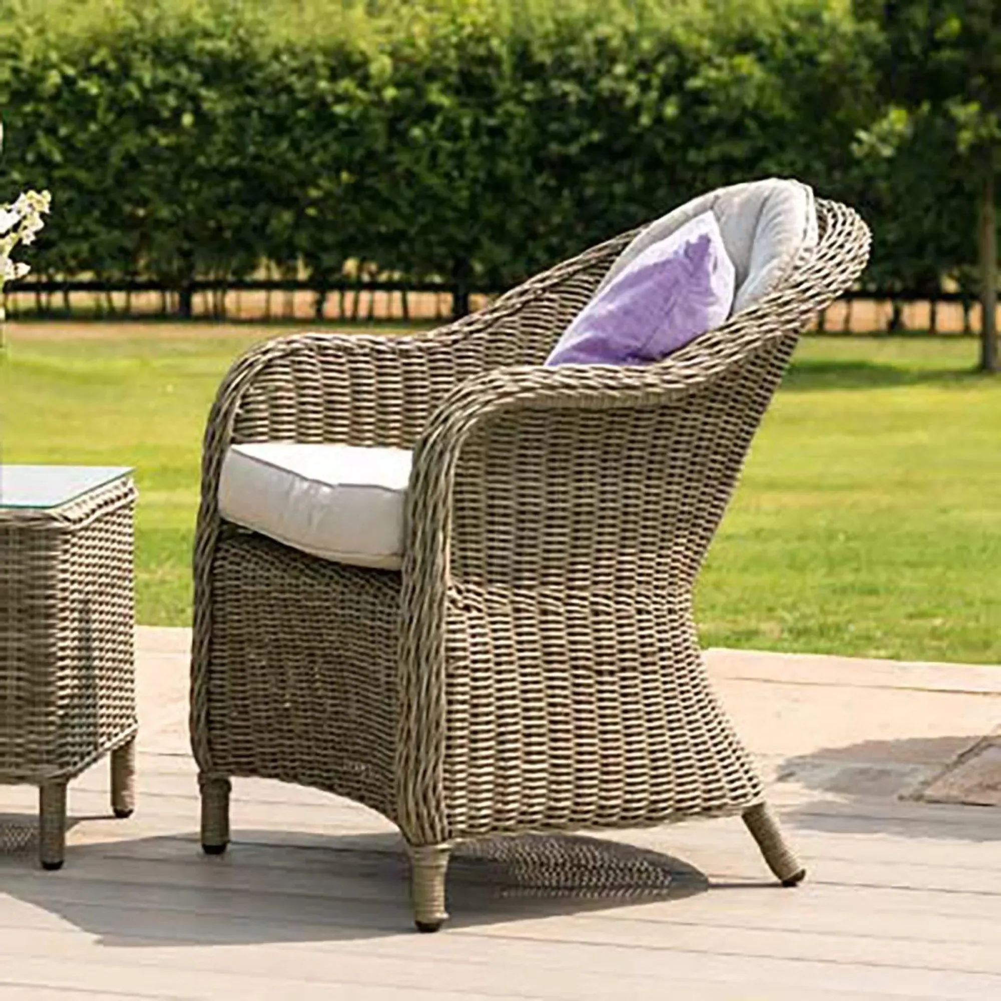 Winchester 3 Piece Garden Lounge Set - Natural, Rattan