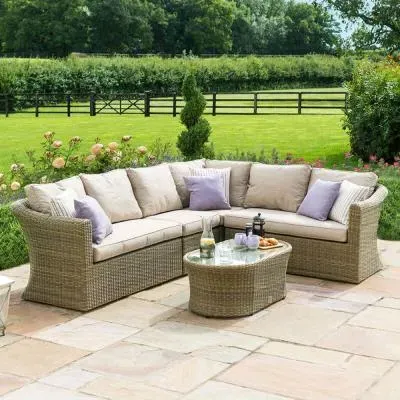 Winchester Large Garden Corner Group - Natural, Rattan