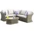 Winchester Small Corner Garden Sofa Set - Natural, Rattan