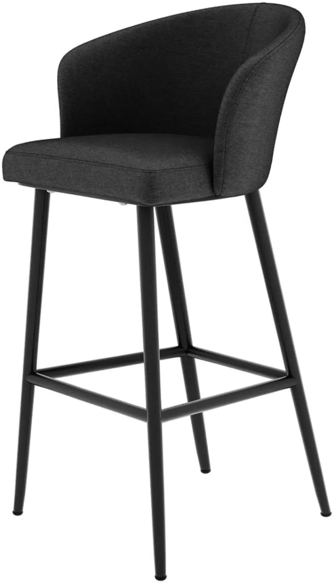 Zen Garden Bar Stool - Charcoal, Fabric
