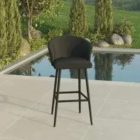 Zen Garden Bar Stool - Charcoal, Fabric