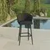 Zen Garden Bar Stool - Charcoal, Fabric