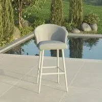 Zen Garden Bar Stool - Lead Chine, Fabric