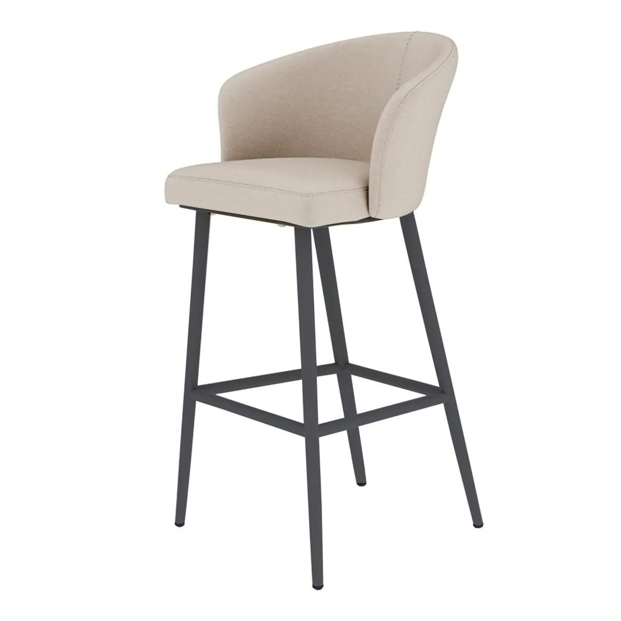 Zen Garden Bar Stool - Oatmeal, Fabric