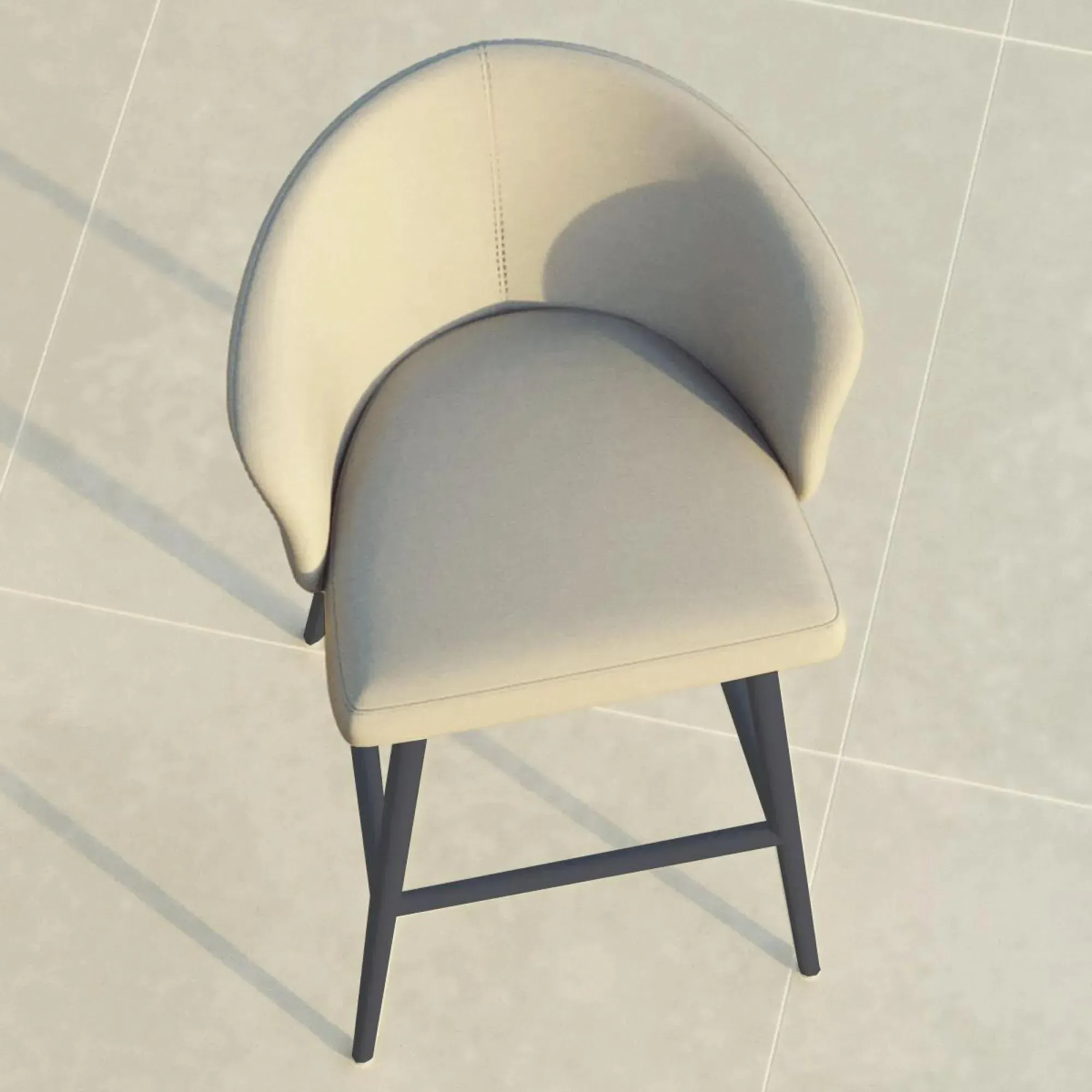 Zen Garden Bar Stool - Oatmeal, Fabric