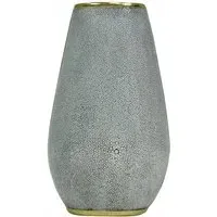 Amara Large Vase Set of 2 - White, Faux Shagreen