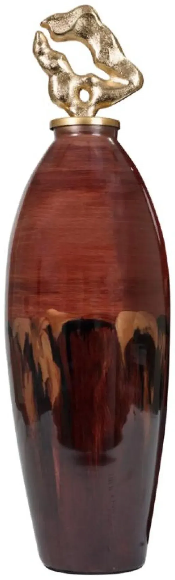 Anika Small Jar - Burgundy, Ceramic