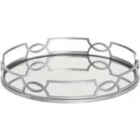 Anna Mirrored Tray - Chrome