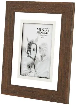 Aria 4x6 Picture Frame Set of 4 - Brown image
