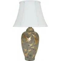 Ashford Ceramic Table Lamp - Charcoal Grey