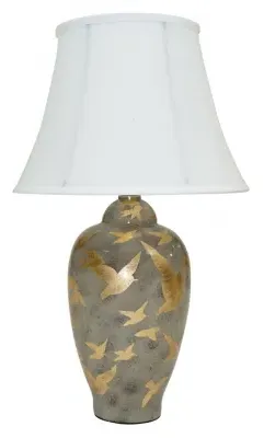 Ashford Ceramic Table Lamp - Charcoal Grey image