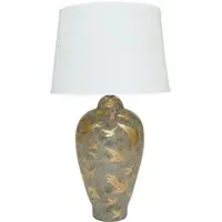 Ashford Large Ceramic Table Lamp - Charcoal Grey