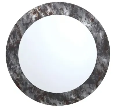 Aspen Round Mirror - Silver image