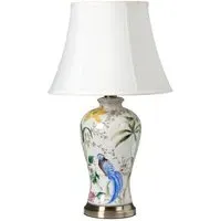 Ava Table Lamp - White, Ceramic