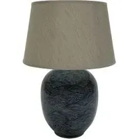 Blue Waves Ceramic Table Lamp - Blue