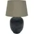 Blue Waves Ceramic Table Lamp - Blue