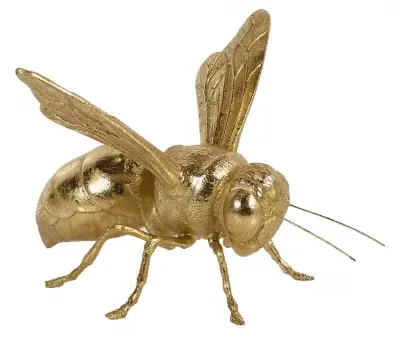 Bumble Bee Sculpture Set of 4 - Gold