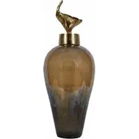 Camelot Large Jar - Charcoal Grey, Gold