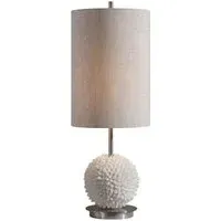 Cascara Table Lamp - White, Steel