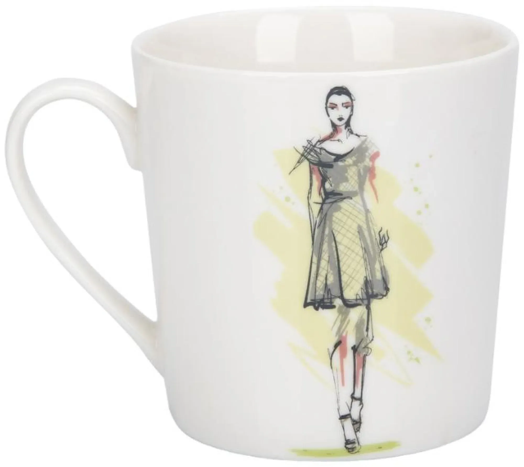 Ceramic Mugs Set of 6 - White