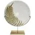 Circle Decor - White, Gold Leaf