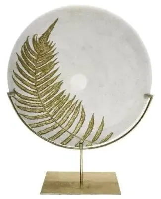 Circle Decor - White, Gold Leaf image