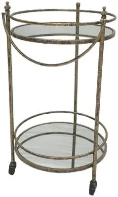 Cleo Bar Trolley - Grey, Gold image