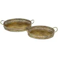Copley Metal Trays Set of 4 - Gold