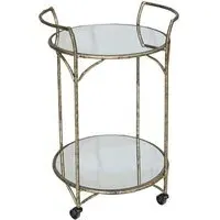 Danrich Drinks Trolley - Grey, Gold