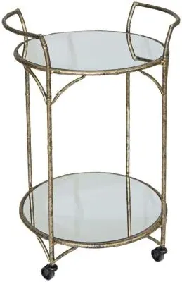 Danrich Drinks Trolley - Grey, Gold image