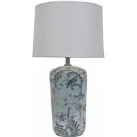Delia Large Table Lamp - Blue, Ceramic