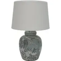 Delia Table Lamp - Light Blue, Ceramic