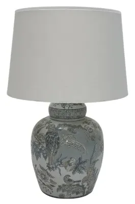 Delia Table Lamp - Light Blue, Ceramic image