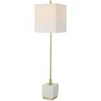 Escort Buffet Lamp - White, Metal