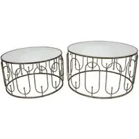 Estela Coffee Table Set of 2 - Antique Gold