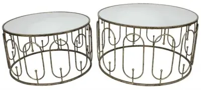 Estela Coffee Table Set of 2 - Antique Gold image