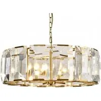 Eton Crystal Large Chandelier - Brass