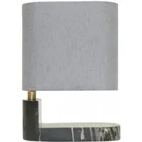 Evette Table Lamp - Grey, Marble
