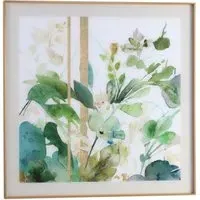 Floral Photo Frame - Green, Gold