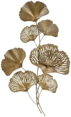 Gold Leaf Wall Art Set of 2 - Gold image