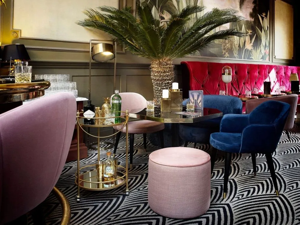 Hadley Dining Chair - Navy, Velvet