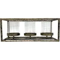 Imogen Candle Holder Set of 2 - Antique Gold