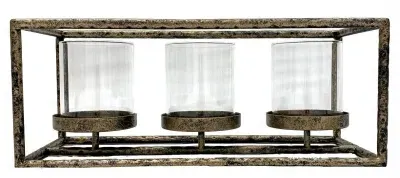 Imogen Candle Holder Set of 2 - Antique Gold image