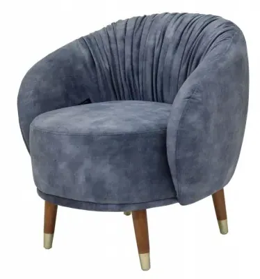 Kiona Pleated Armchair - Aqua Teal image